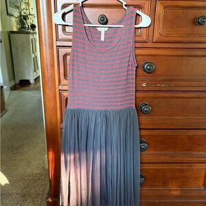 Matilda Jane Pink and Gray Striped Dress